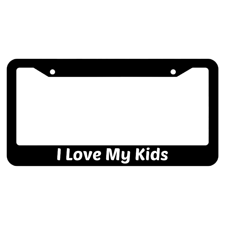 I Love My Kids License Plate Frame