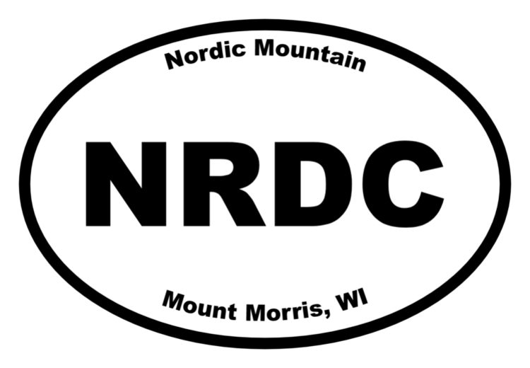 Nordic Mountain Oval Sticker