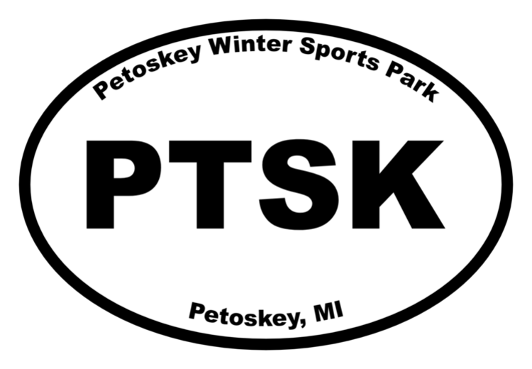 Petoskey Winter Sports Park Oval Sticker