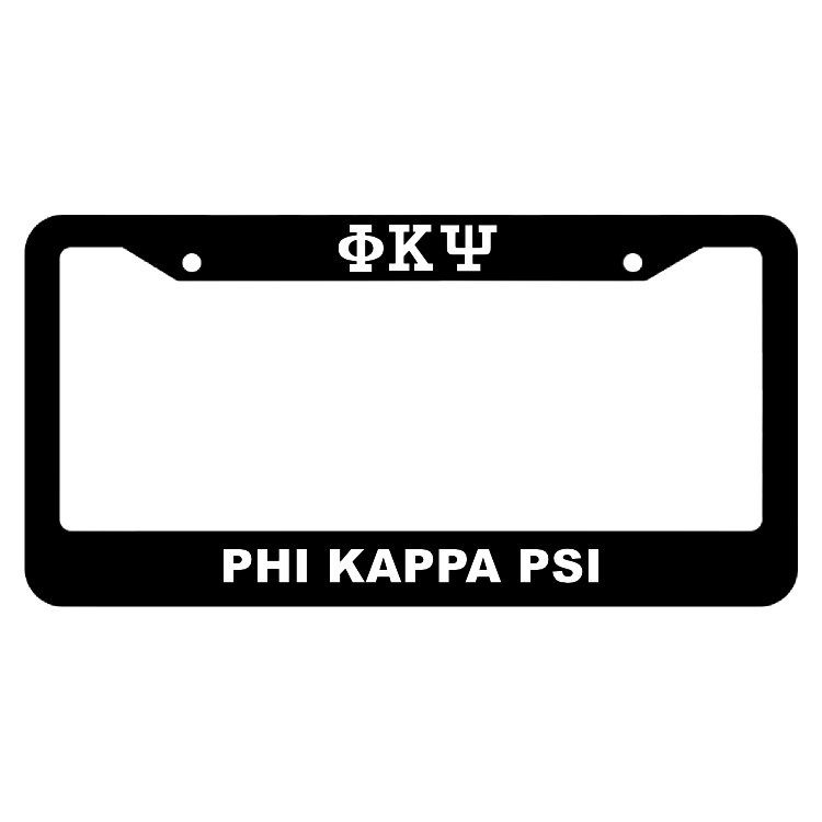 Phi Kappa Psi License Plate Frame