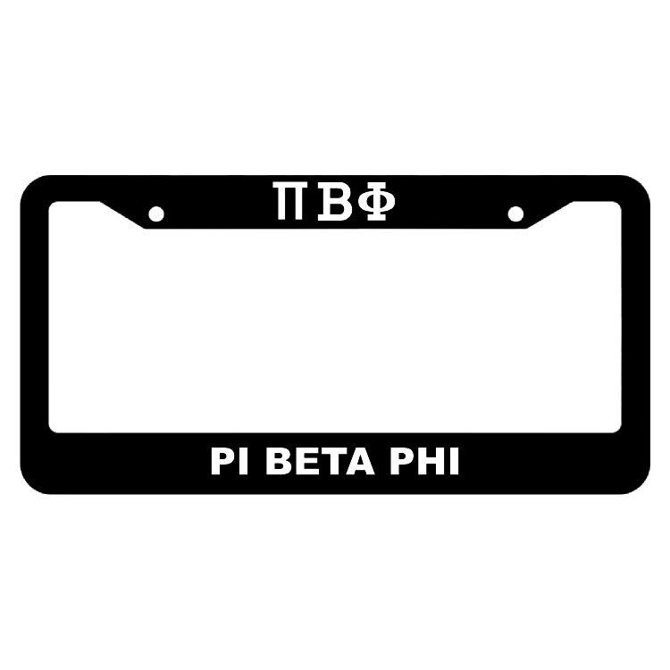 Pi Beta Phi License Plate Frame