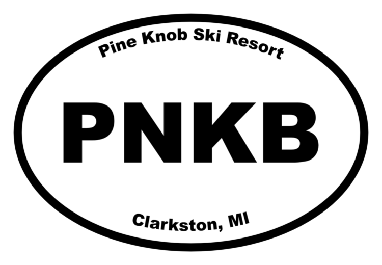 Pine Knob Ski Resort Oval Sticker