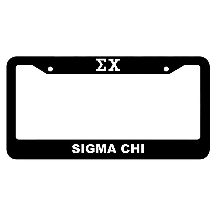 Sigma Chi License Plate Frame