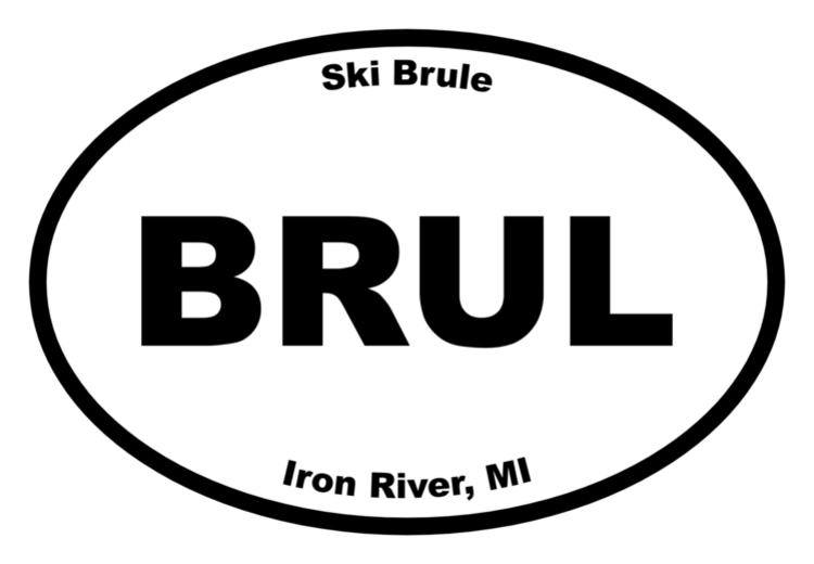 Ski Brule Oval Sticker