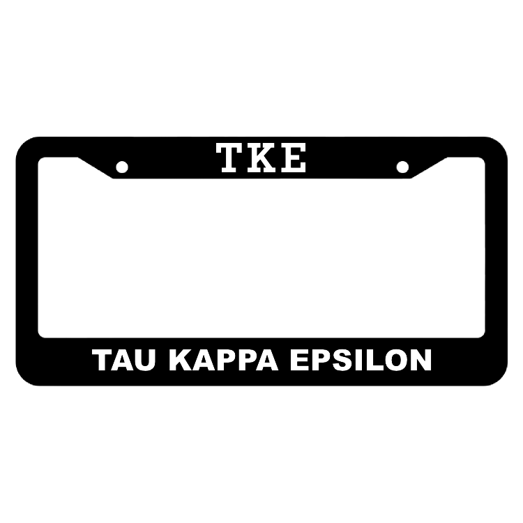 Tau Kappa Epsilon License Plate Frame