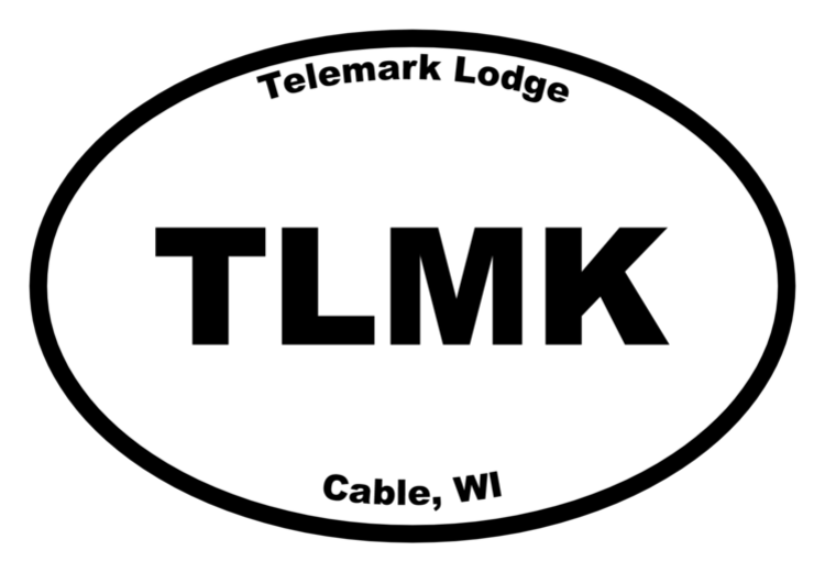 Telemark Lodge Oval Sticker