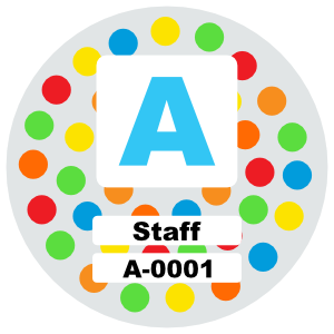 Polka Dot Parking Permit Sticker