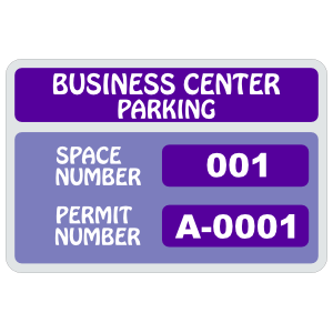 Parking Permit Rectangle 6