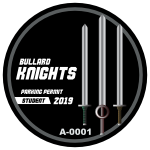 Swords School Circle Parking Permit Sticker