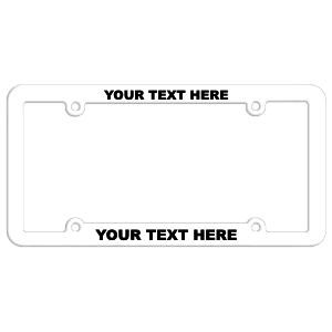 Customize A License Plate Frame - Customizable License Plate Frames