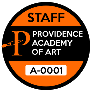 Art School Parking Permit Circle Sticker