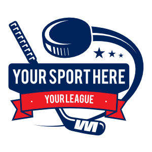 Custom Swooshing Puck Hockey Sticker