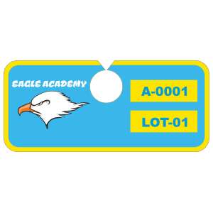 High Visibility Horizontal Parking Permit Hang Tag