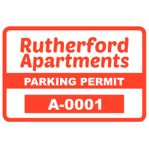 Parking Permit Rectangle 2