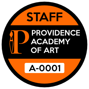 Art School Parking Permit Circle Sticker