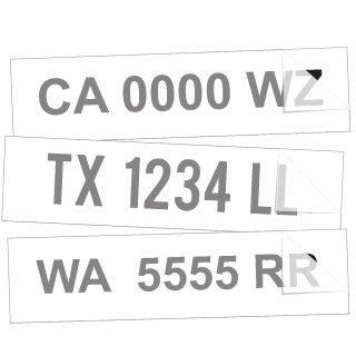 Boat Registration Number Sticker