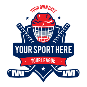 Custom Ice Hockey Helmet and Stick Sticker