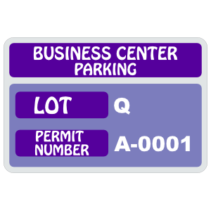 Parking Permit Rectangle 6