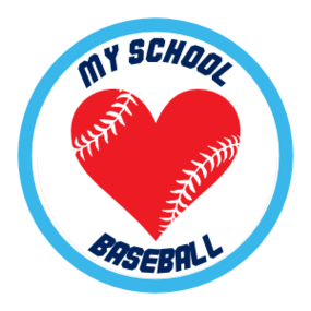 Custom Baseball Sticker with Heart Seams and text