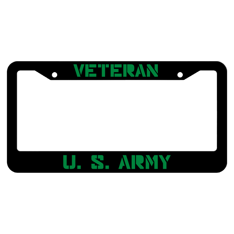 Veteran United States Army License Plate Frame