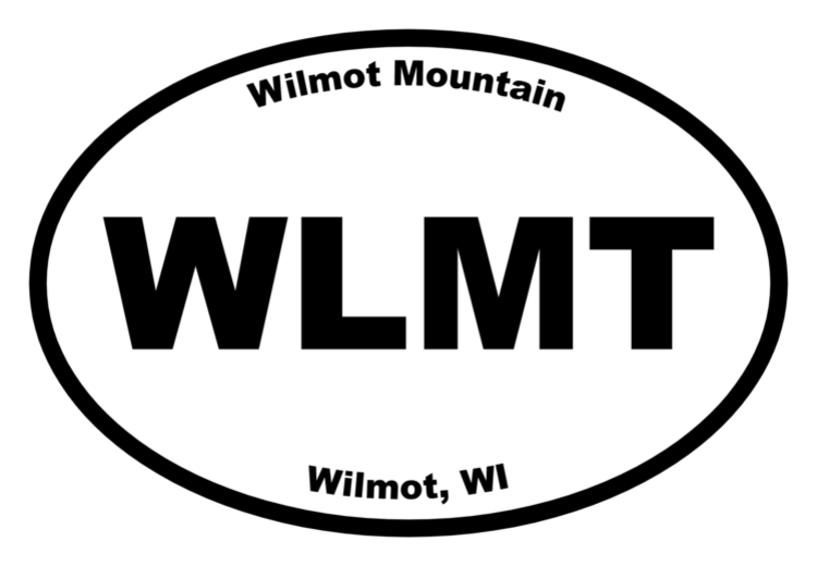 Wilmot Mountain Oval Sticker