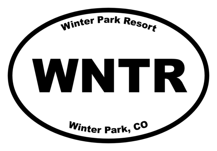 Winter Park Resort Oval Sticker