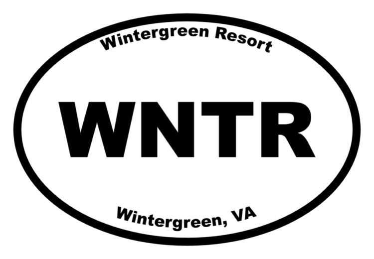 Wintergreen Resort Oval Sticker
