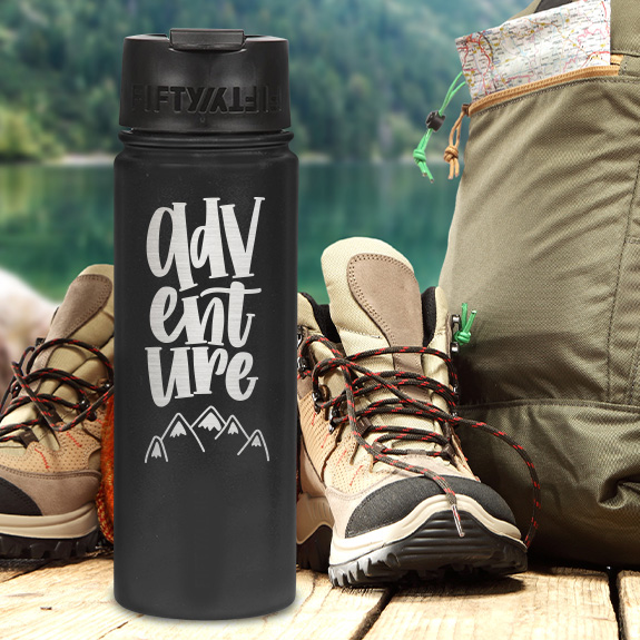 Custom Laser Engraved 20 oz Water Bottles No Minimums