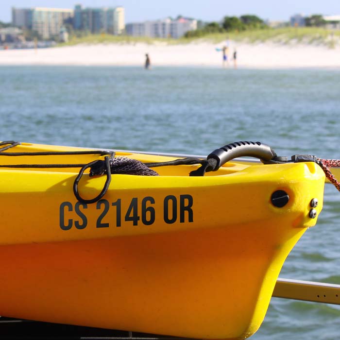 Boat Registration Lettering