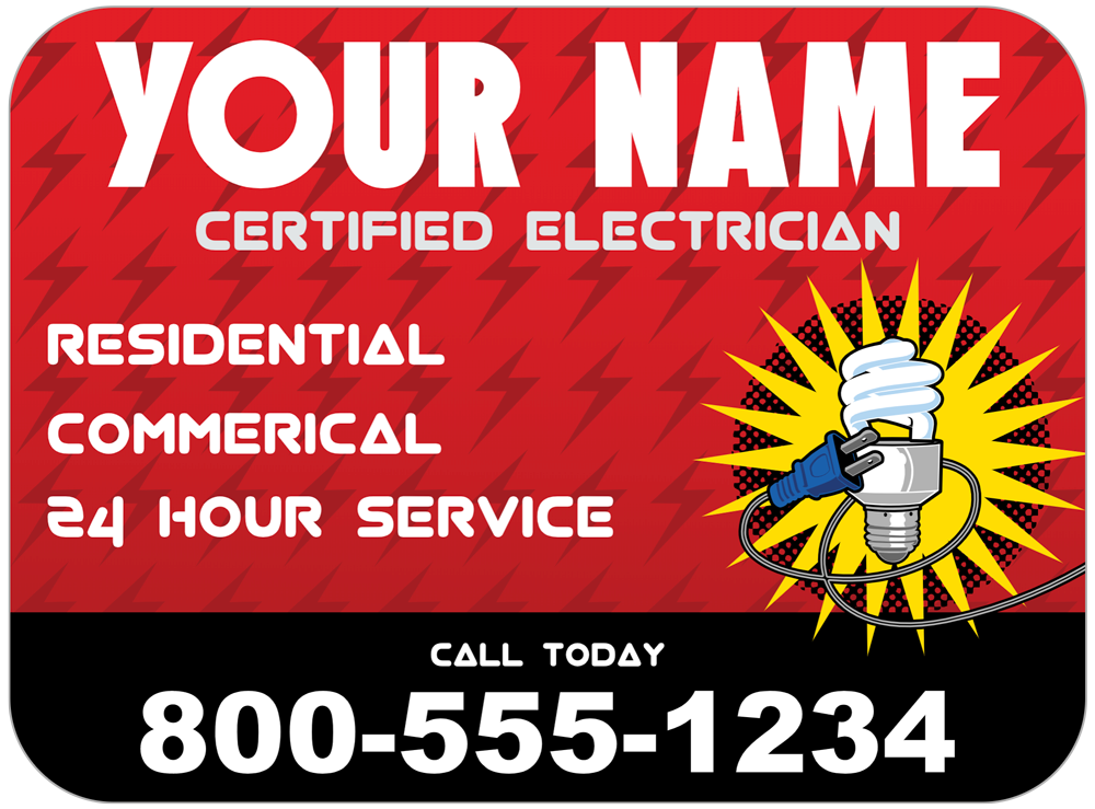 Electrician Magnet Template