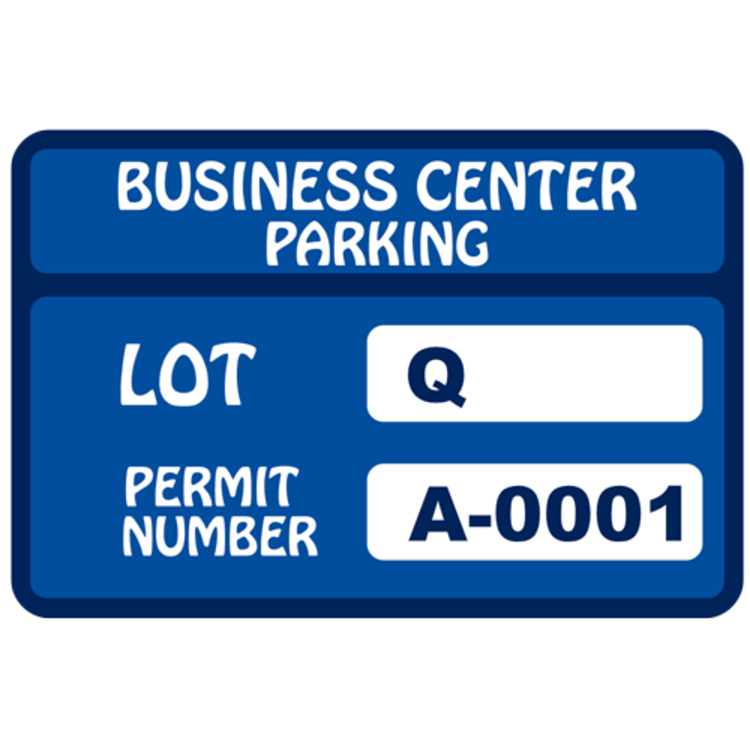 Parking Permit Rectangle 6