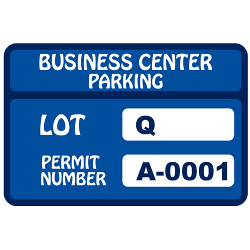 Parking Permit Rectangle 6