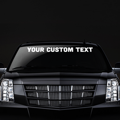 Online Custom Windshield Banner Decal Maker