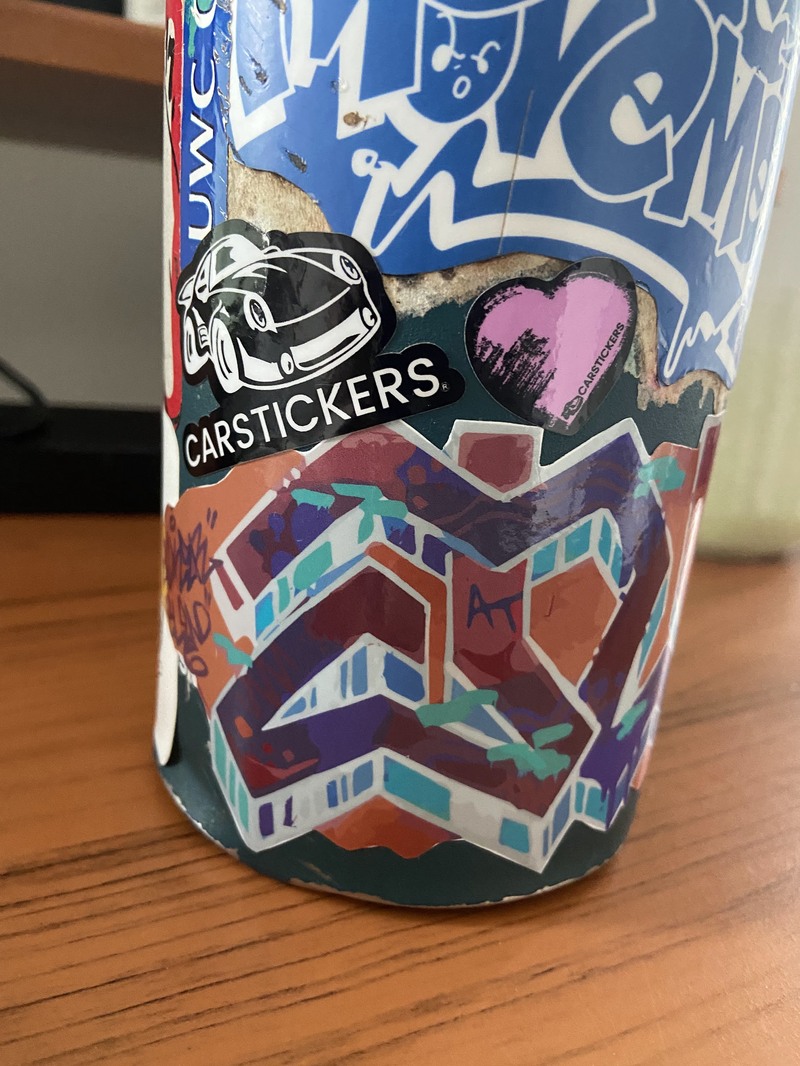 Adam's photograph of their Stickers for Your Hydro Flask