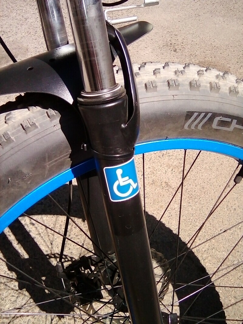 BRIAN's photograph of their Handicapped Sticker