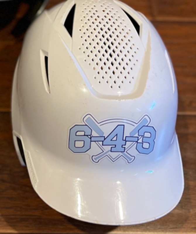 Jeremy's photograph of their Helmet Stickers